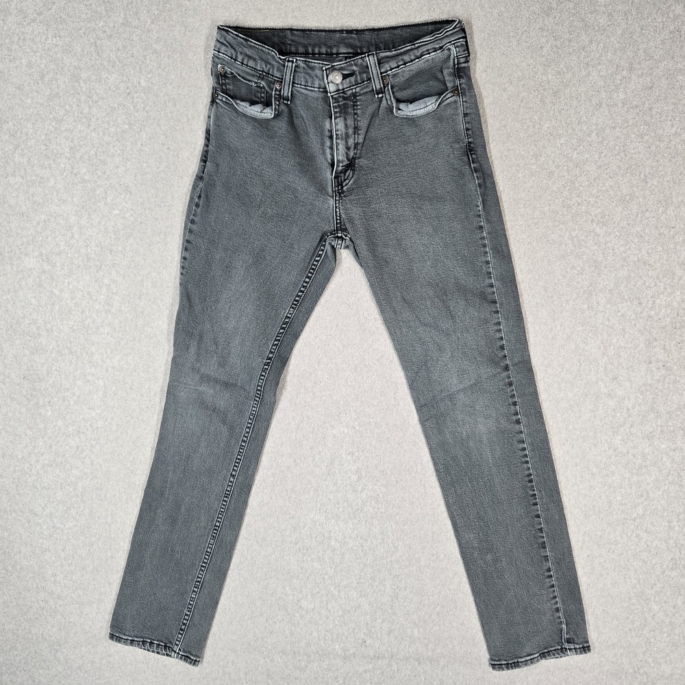 Levi's Men Jeans 30X32 Gray Denim Slim Straight 29" Inseam